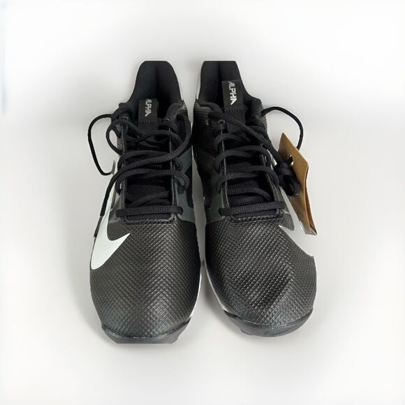 Nike Alpha Menace 4 Shark Black White Football Cleats FN0028-001 Mens Sizes 8.5 - Picture 6 of 8